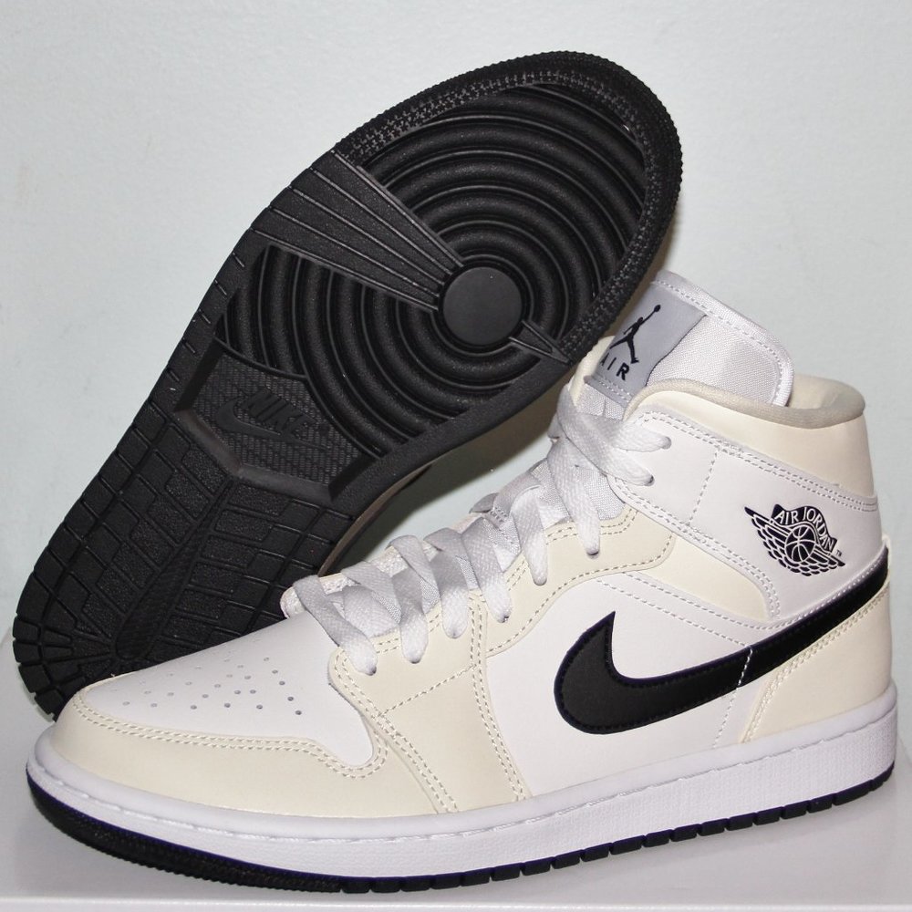 Nike Air Jordan 1 Mid Coconut Milk Basketball Shoes Womens 9.5